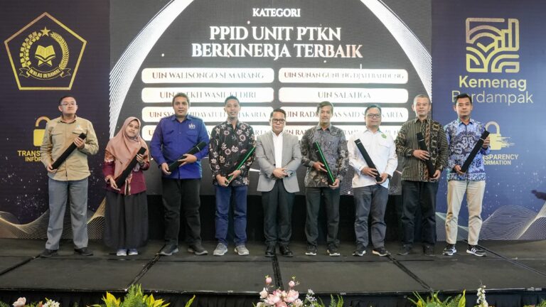 UIN Syekh Wasil Kediri Raih Penghargaan PPID PTKN Berkinerja Terbaik oleh Kemenag RI